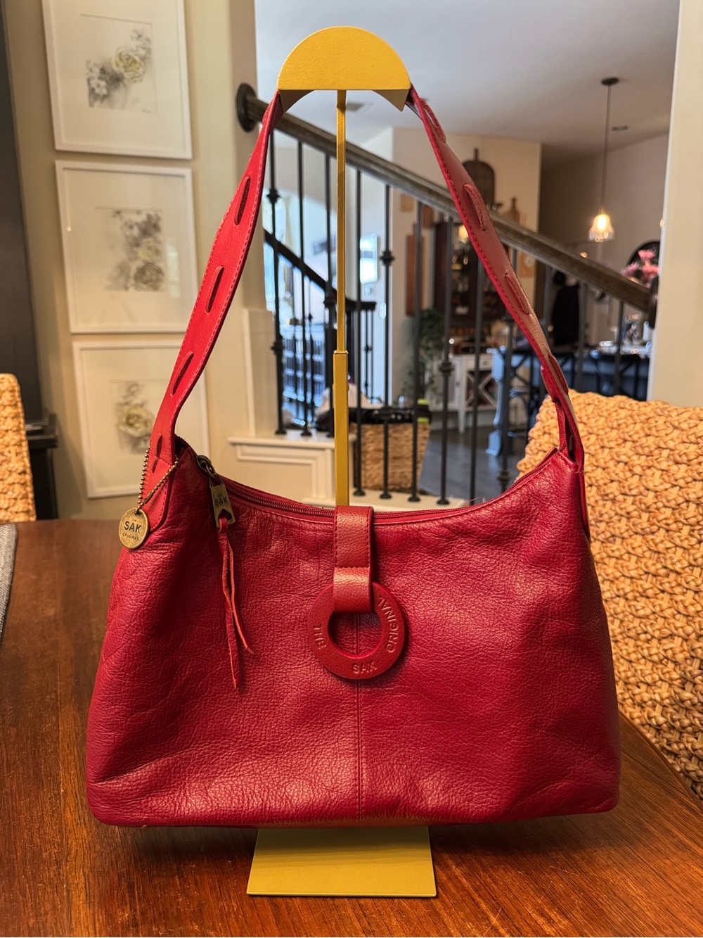 The Sak Red Original Leather Hobo
Shoulder Bag
